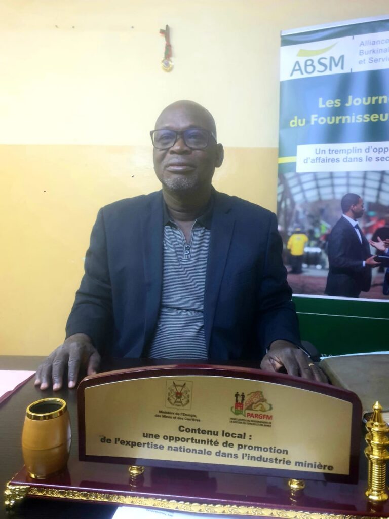 5ème Journée du Fournisseur Minier : »Nous souhaitons instaurer, dans la dynamique actuelle, un cadre d’échanges avec les associations sœurs de l’AES ». Yves Wendemi ZONGO, président ABSM
